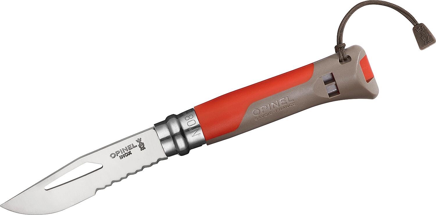 Taschenmesser Opinel No.08 Outdoor, rot/braun, 254310