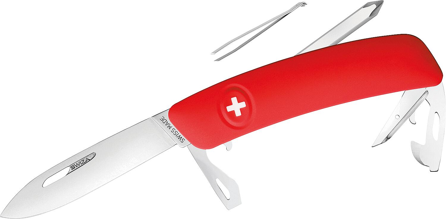 Taschenmesser Swiza D04, rot, 690401