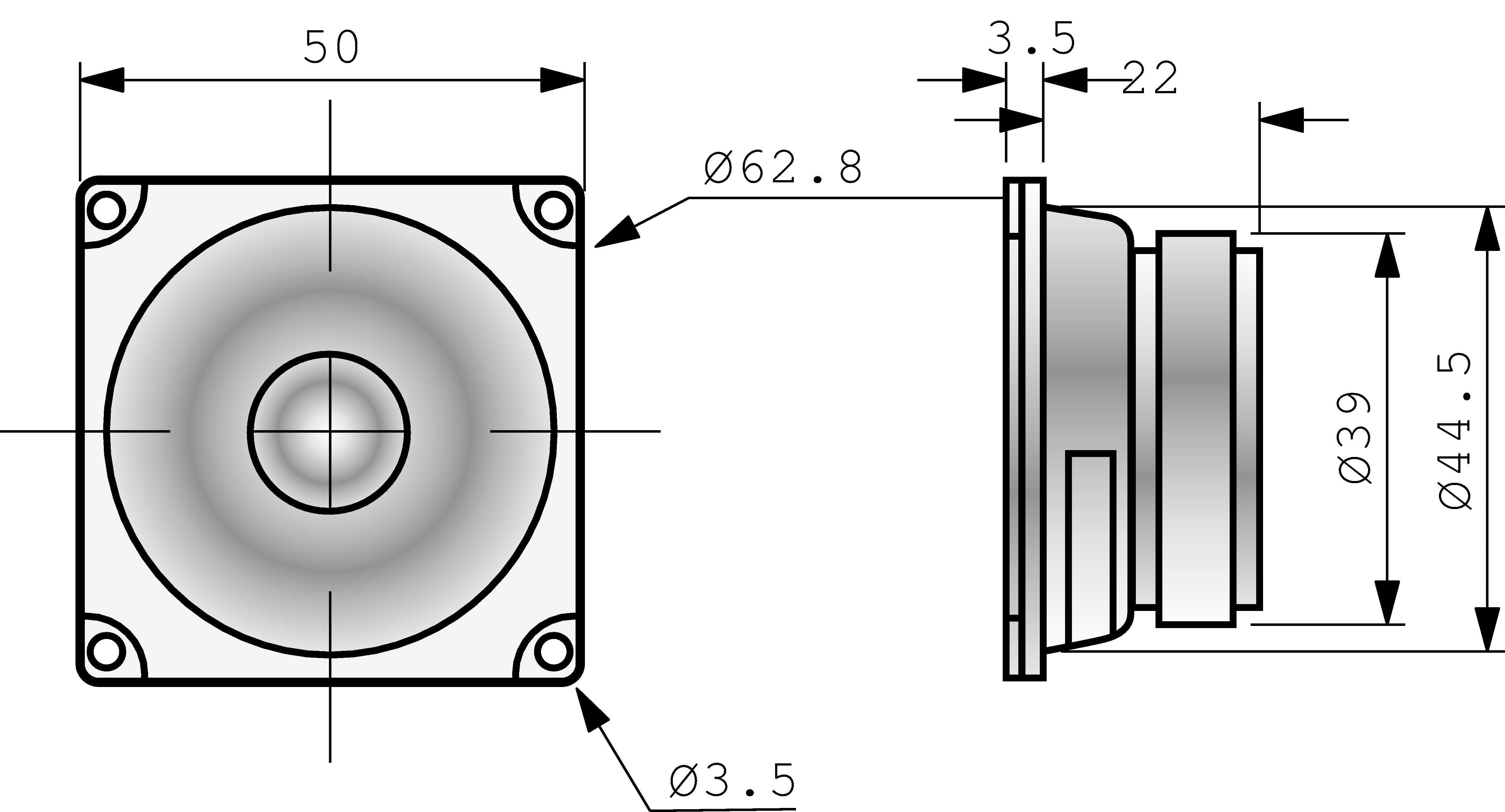 FRWS 5 - 4 Ohm - 5 cm (2") Breitbandlautspreche