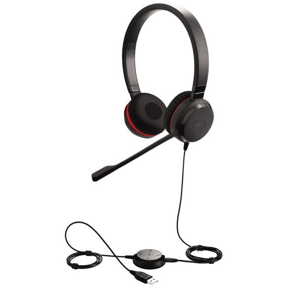 Jabra Evolve 20 Special Edition UC Duo USB - Kunstleder