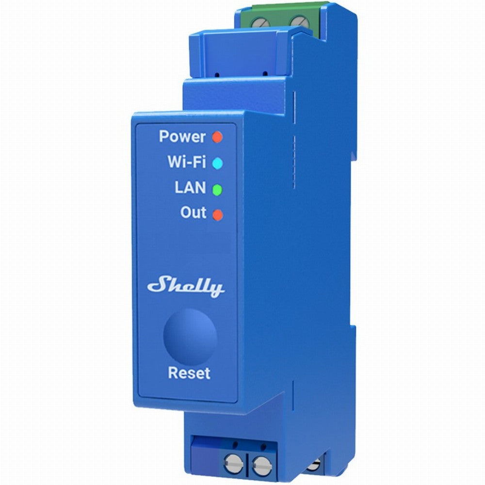 Shelly Relais "Pro 1" WLAN LAN Max. 16A 1 Kanal 1 Phase BT DIN-Rail