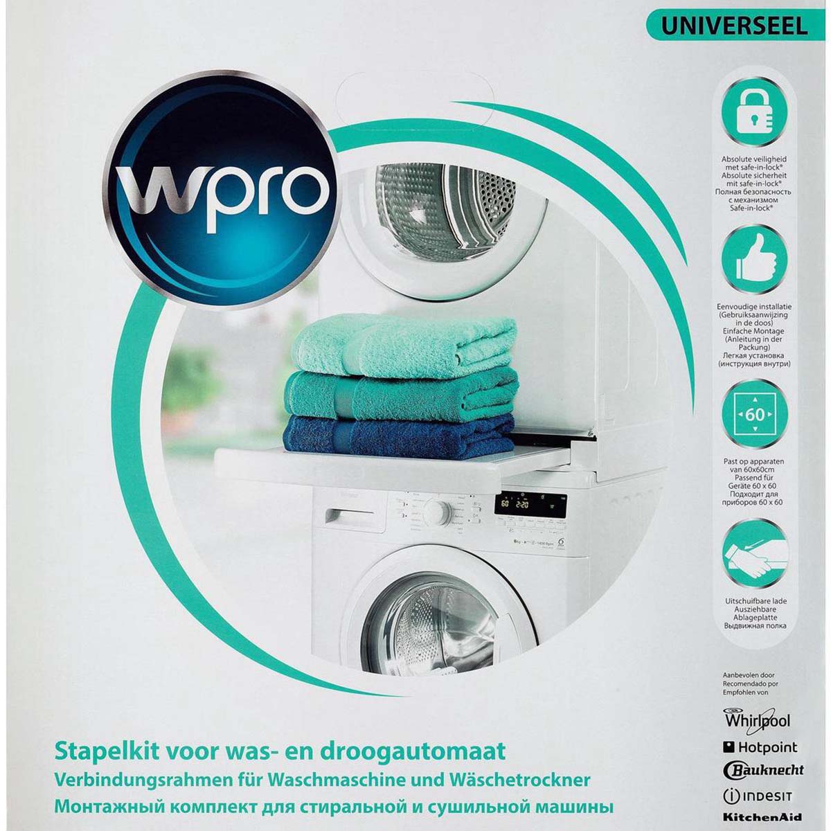 SKS101 Stapel Kit Waschmaschine / Trockner 60 cm