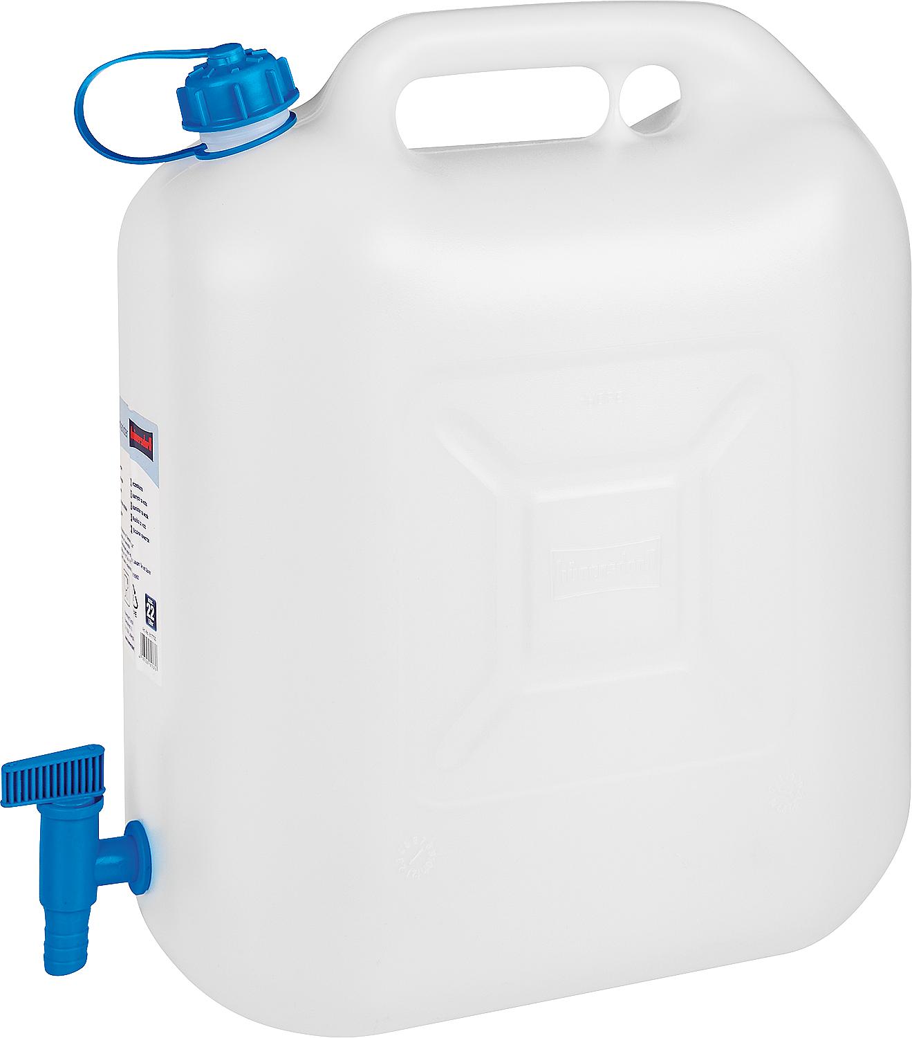 Wasserkanister Eco Natur 22 Liter mit Ablasshahn 190x415x440mm