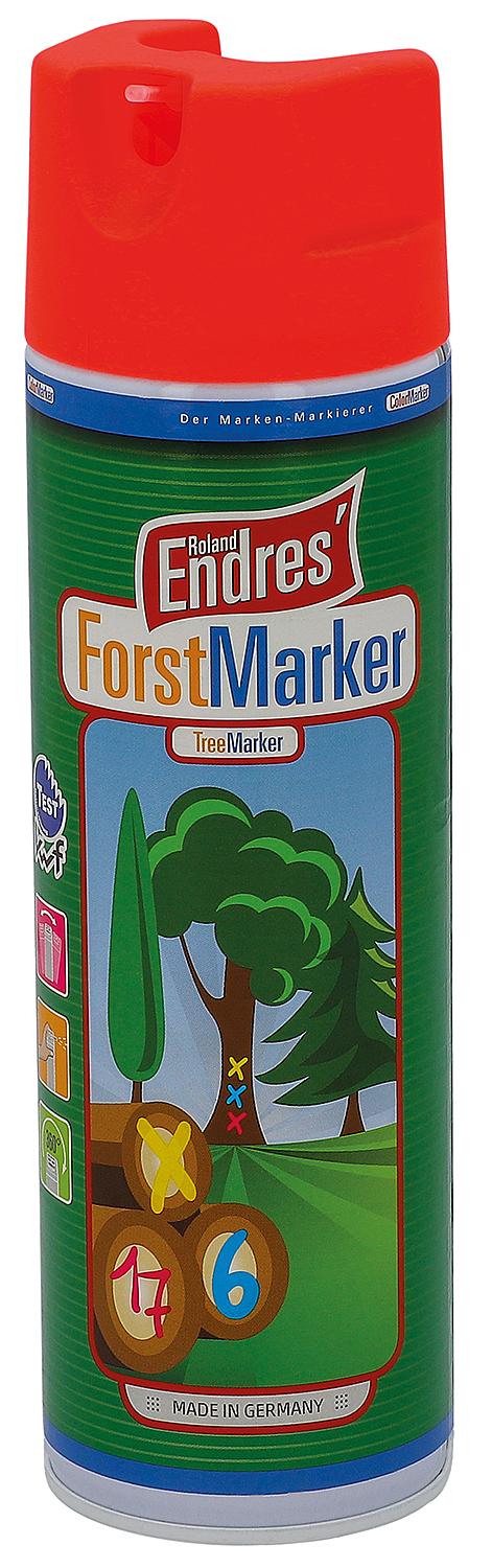 Markierspray leuchtend rot (KWF) Roland Endres Forst-Marker Ergo 360°, 500ml Sprühdose