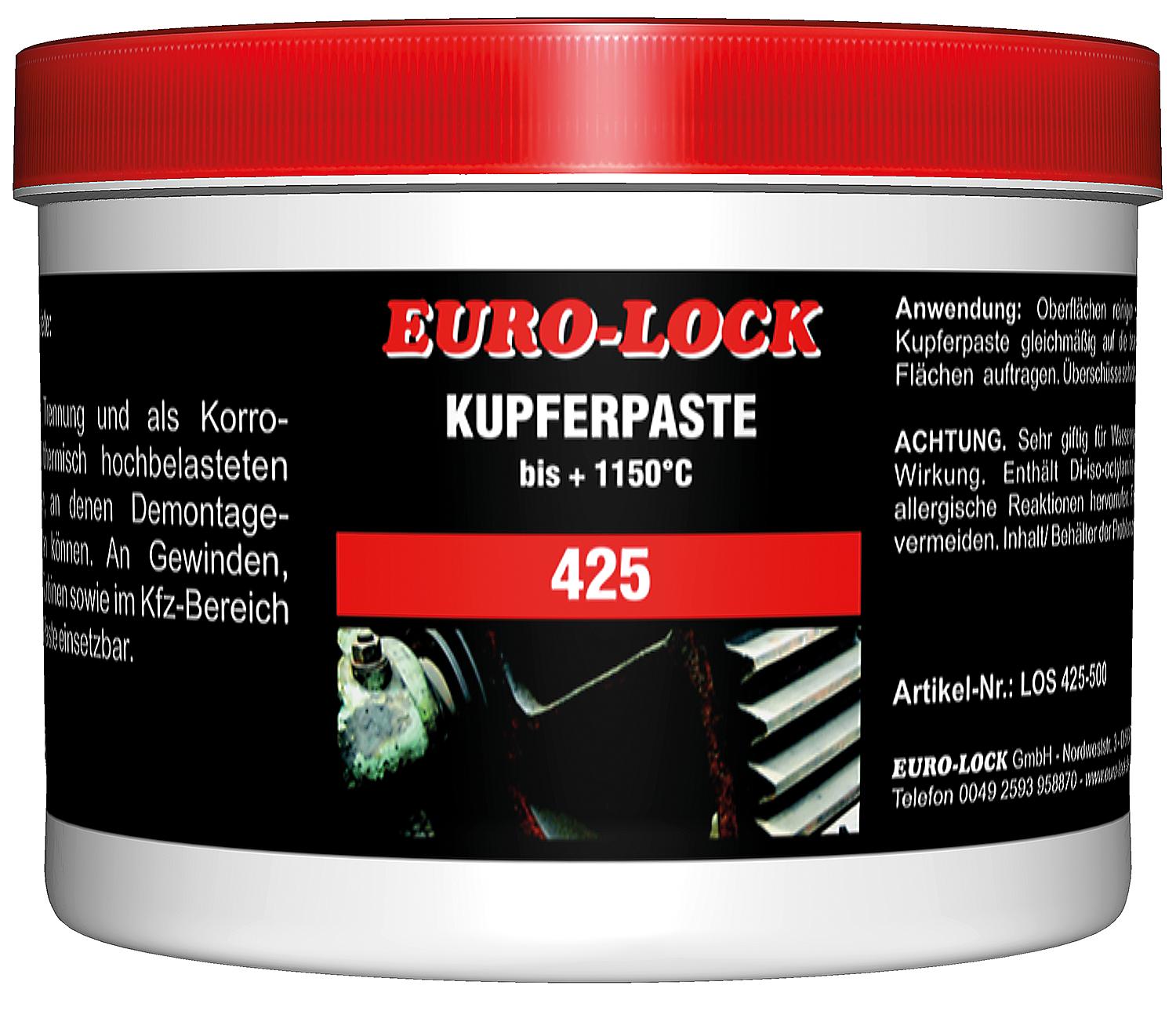 Kupferpaste EURO-LOCK LOS 425, 500g Dose