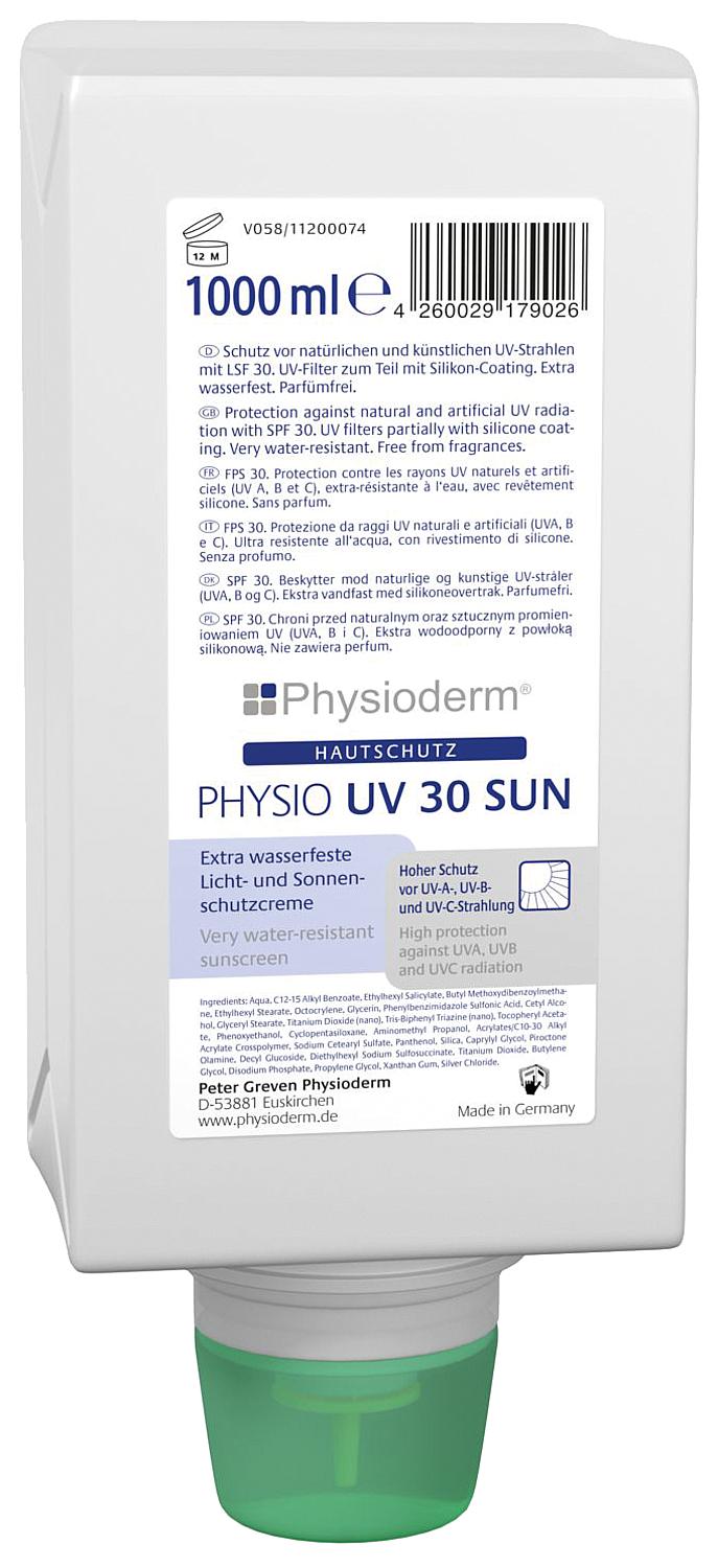 Sonnenschutzcreme PHYSIODERM UV 30 Sun 1l Varioflasche