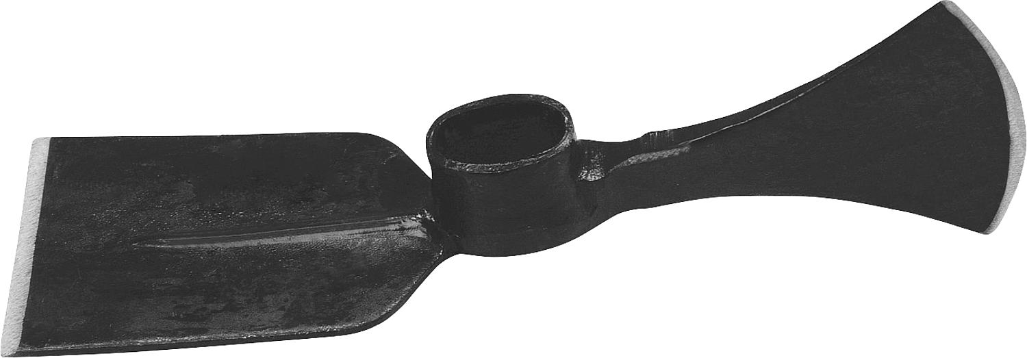 Ideal-Wiedehopfhacke Breitblatt, ovales Auge, ohne Stiel, Augenmaß:51x30mm/60x31,5mm