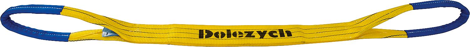 Hebeband aus Polyester DIN EN1492-3, zweilagig Grau, 120x7mm, Länge 2m