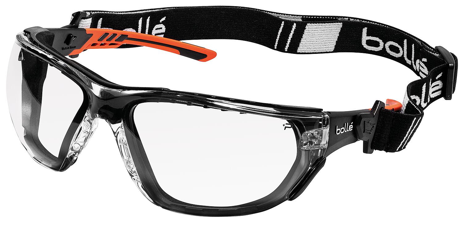 Schutzbrille NESS+  Rahmen orange / schwarz ? Klares PC PSSNESF028