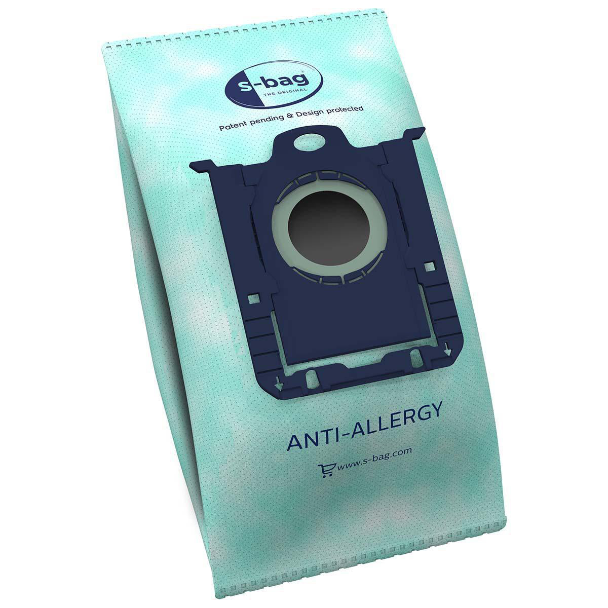 E206S s-bag® Staubsaugerbeutel Anti-Allergie - 4 Stück