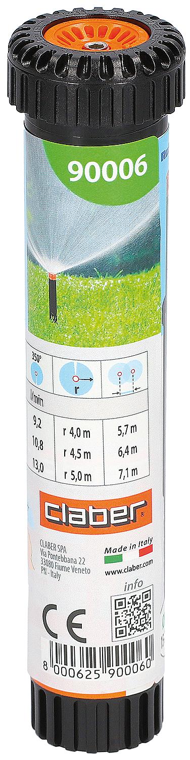 Versenkregner POP-UP, einstellbar 0-350°, DN15(1/2"), max. 78m²