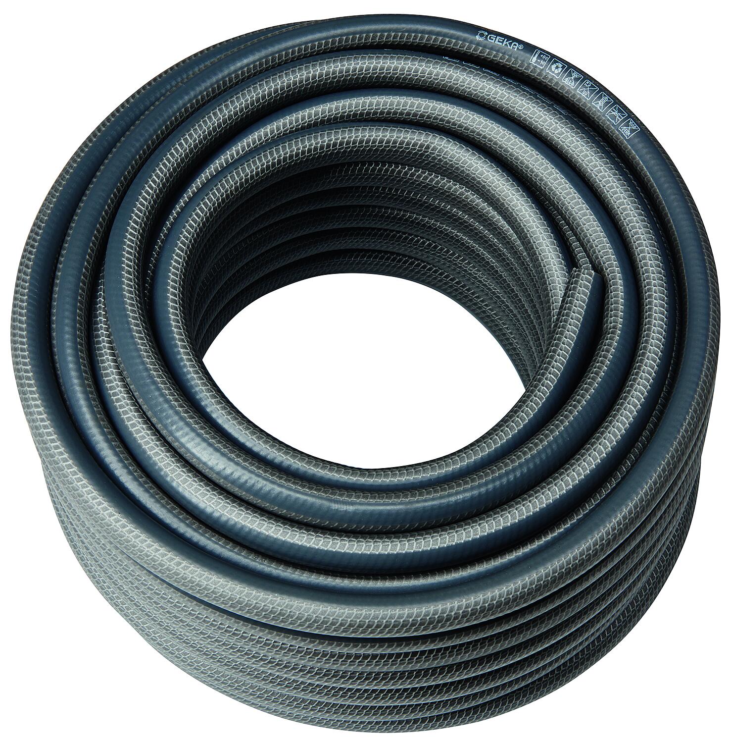 Wasserschlauch Geka plus "110"1/2"-13mm,25m PVC 5-lagig grau-dkl.-grau