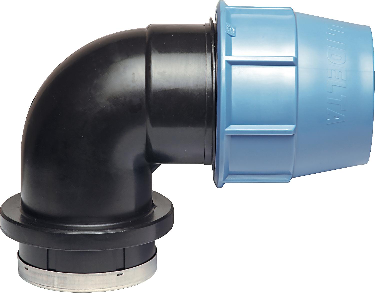 Plast-Kunststoffverbinder Klemmverbinder, Übergangswinkel Typ-PWI 75x3"/ 90° ixIG