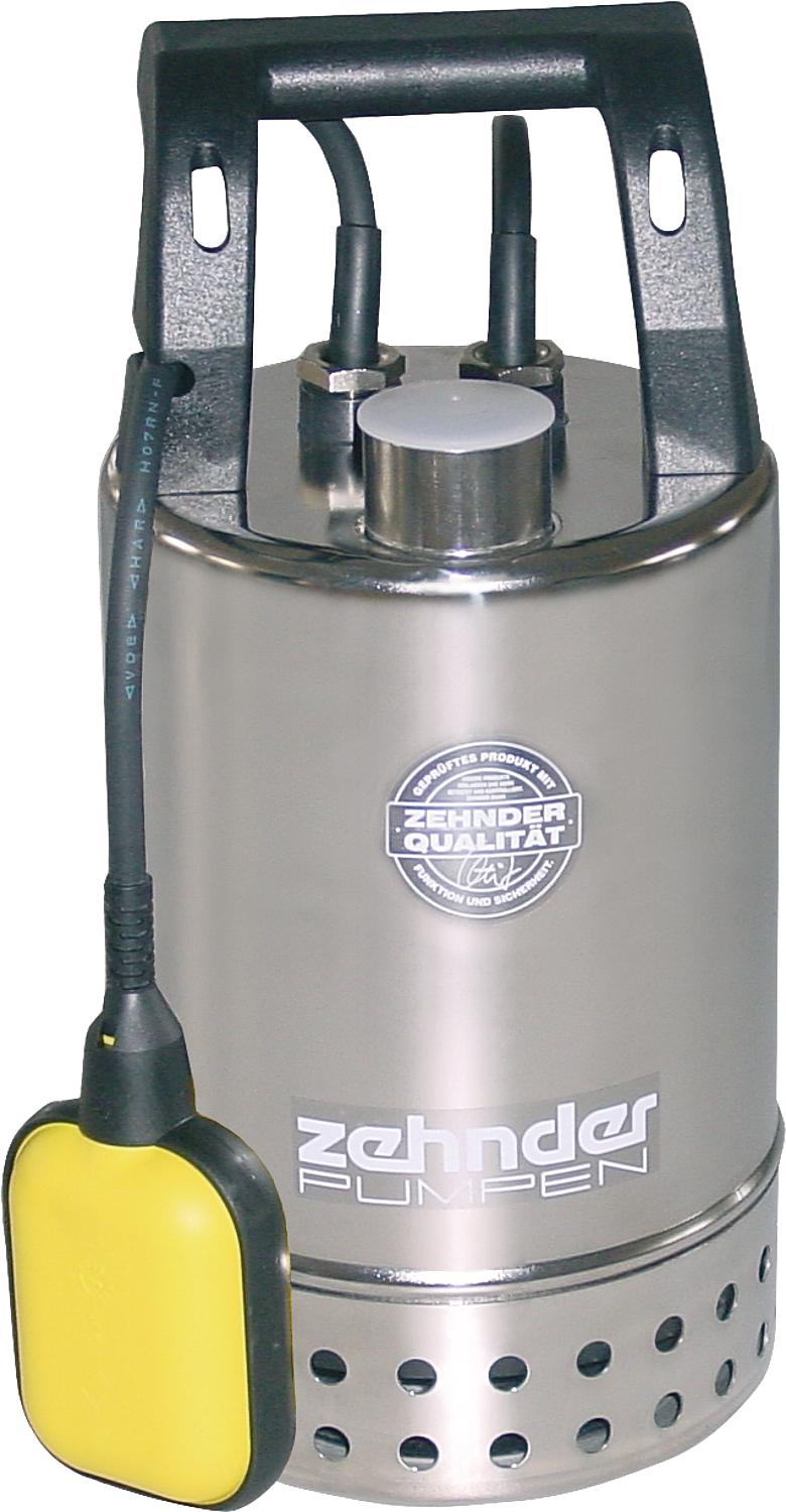 Schmutzwassertauchpumpe Edelstahl 11/4" IG, 230 V, Fördermenge 10 m³/h Korngröße 30 mm   E-ZW 80 A