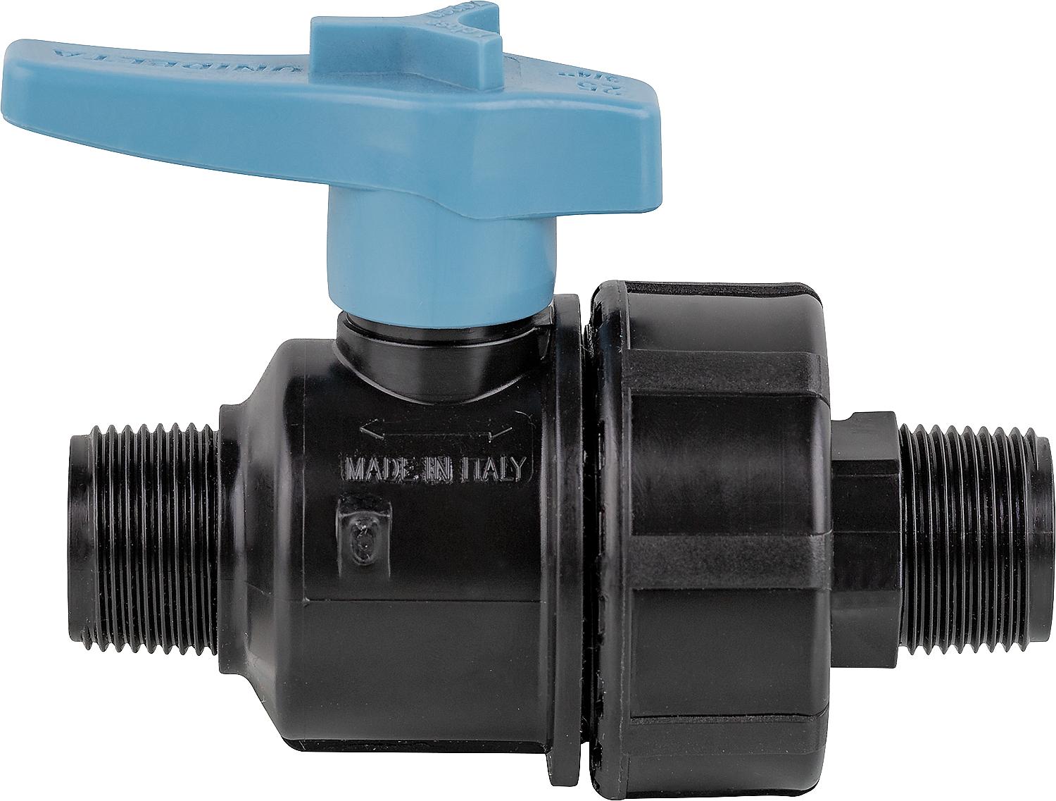 Kugelhahn mit AG/AG DN25 (1")