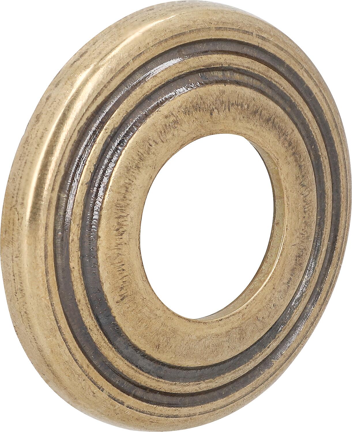 Rosette DN15(1/2") Messing blank zu Auslaufventil Vogel + Gockel