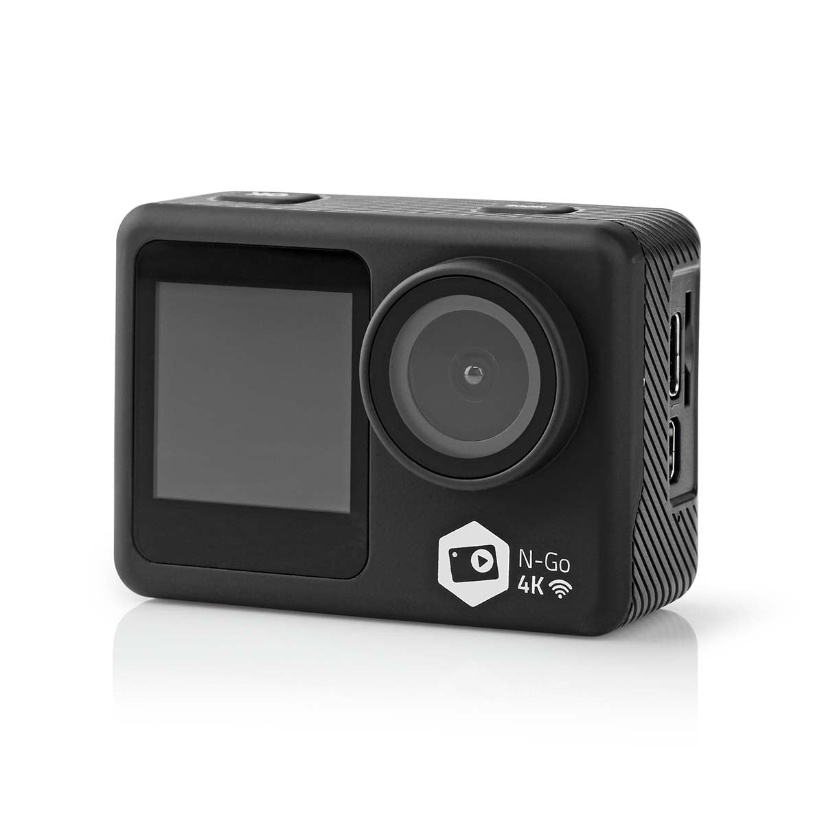 Action Cam | 4K@30fps | 16 MPixel | Wasserdicht bis: 30.0 m | 90 min | Wi-Fi | App erhältlich für: Android™ / IOS | Inkl. halterung | Schwarz