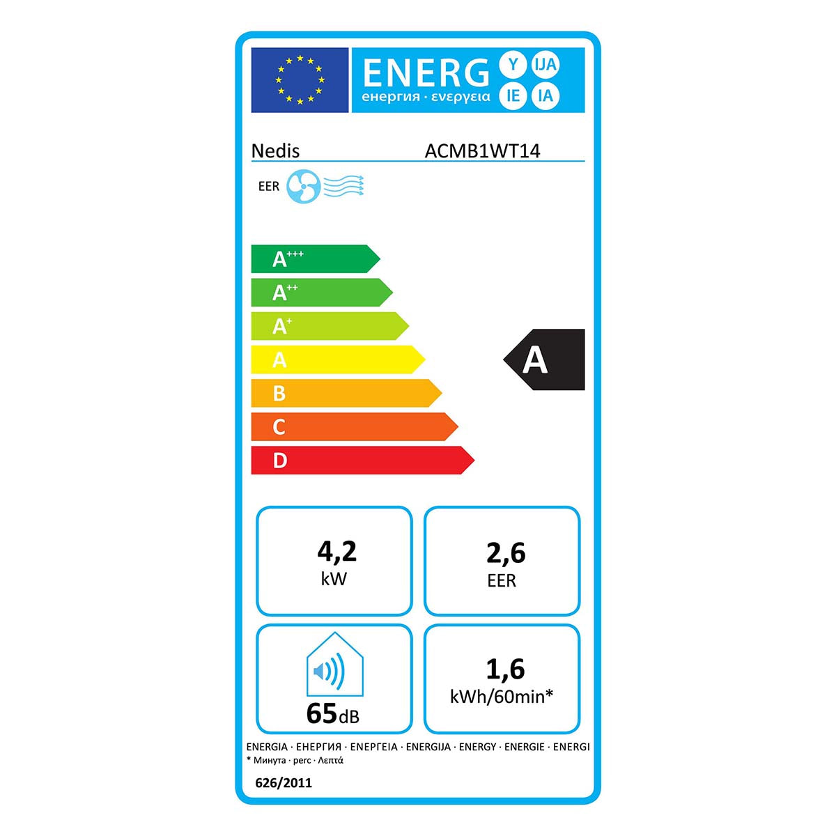 Mobile Klimaanlage | 14000 BTU | 120 m³ | 3-Geschwindigkeitsstufen | Fernbedienung | Abschalt-Timer | Weiss