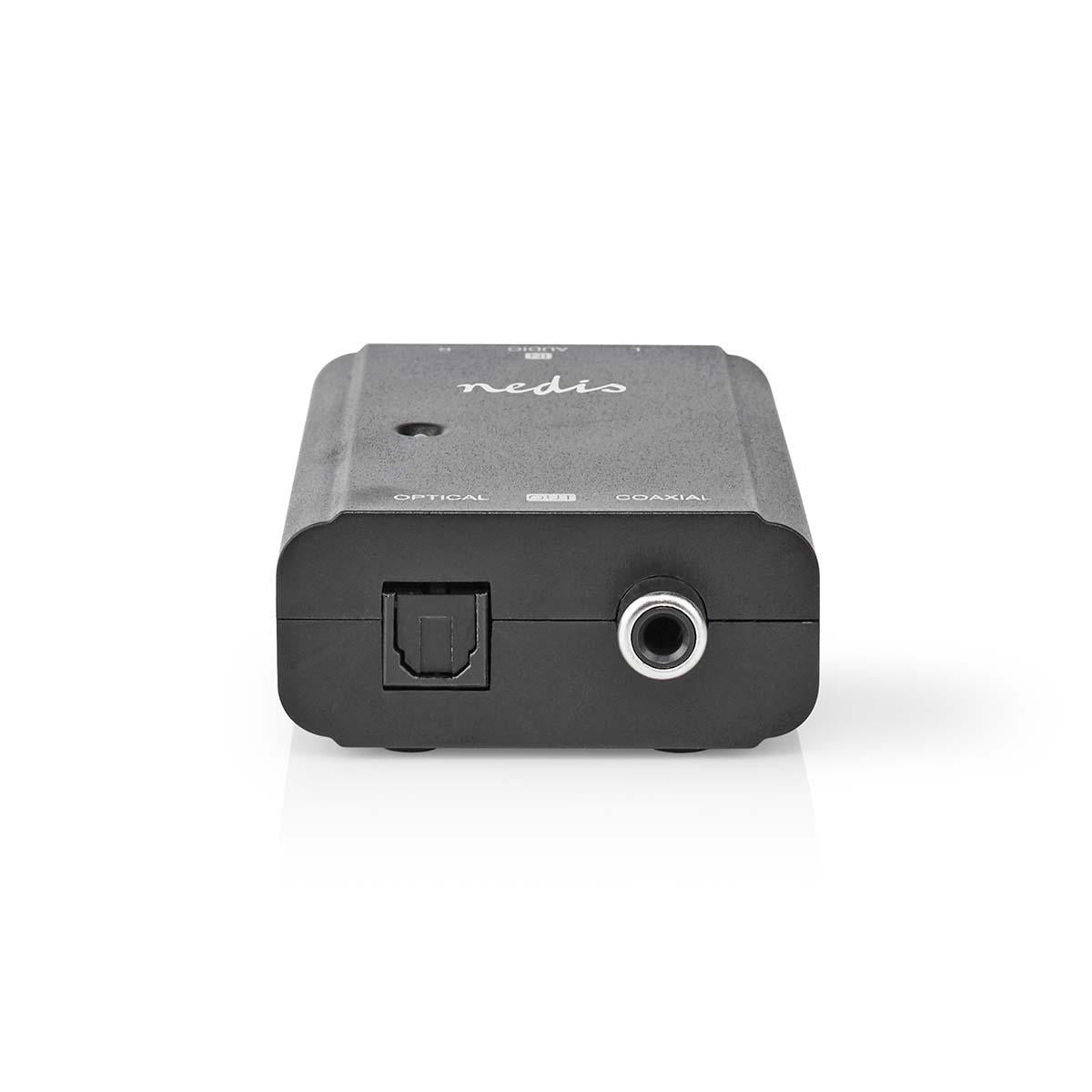 Digital Audio Converter | 1-Weg | Anschlüsse – Eingang: 2x Cinch Buchse | Anschlüsse – Ausgang: 1x S / PDIF (RCA) Buchse / 1x TosLink Buchse | ARC | Handbuch | Schwarz