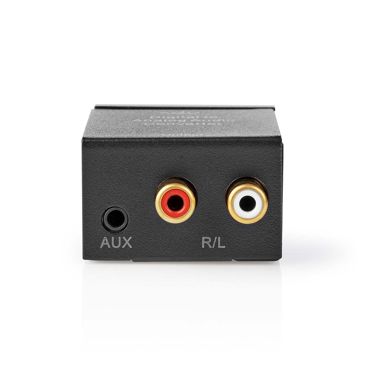 Digital Audio Converter | 1-Weg | Anschlüsse – Eingang: 1x Digital-Cinch / 1x TosLink | Anschlüsse – Ausgang: 1x (2x RCA) / 1x 3.5 mm | Automatisch | integrierter Verstärker | Schwarz