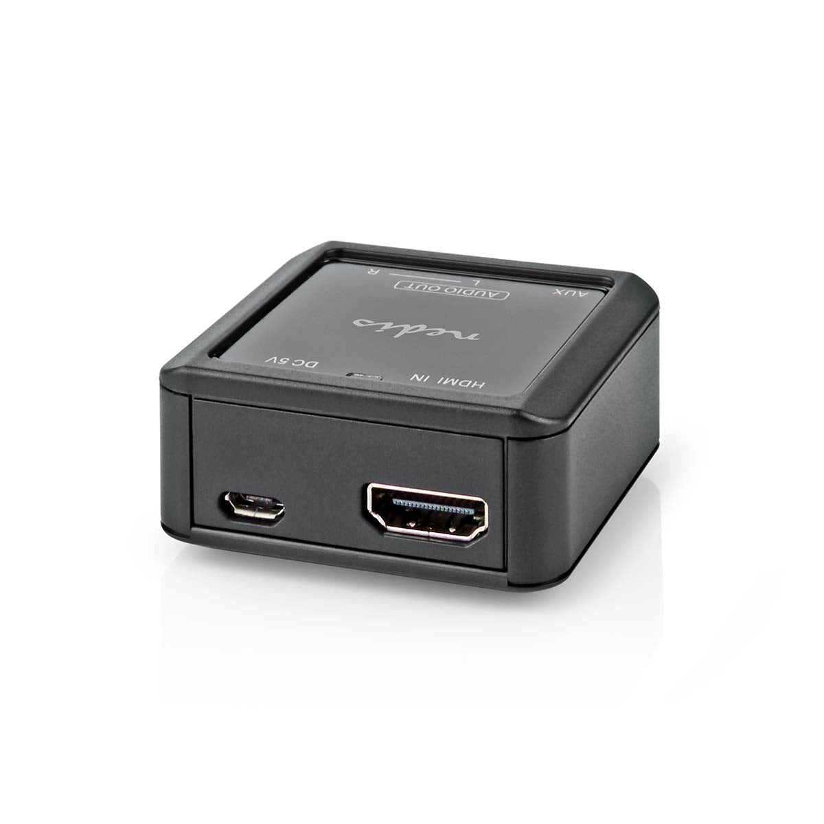 Digital Audio Converter | 1-Weg | Anschlüsse – Eingang: HDMI™ Eingang | Anschlüsse – Ausgang: 2x (2x Cinch Buchse) / 3.5 mm | Automatisch | Anthrazit