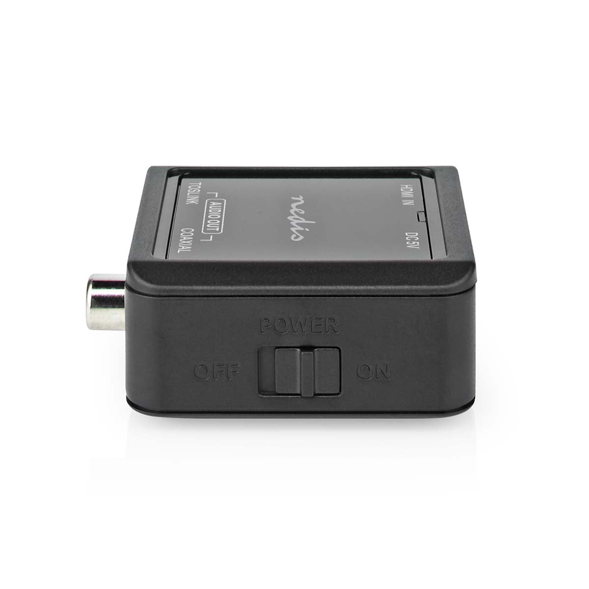 Digital Audio Converter | 1-Weg | Anschlüsse – Eingang: DC Power / HDMI™ Eingang | Anschlüsse – Ausgang: 1x Coax Audio / 1x TosLink Buchse | Automatisch | Anthrazit