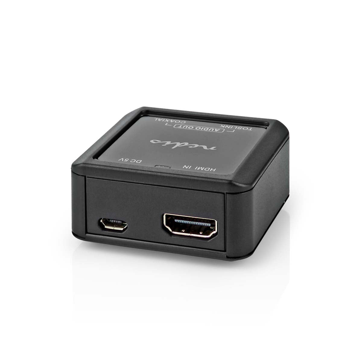 Digital Audio Converter | 1-Weg | Anschlüsse – Eingang: DC Power / HDMI™ Eingang | Anschlüsse – Ausgang: 1x Coax Audio / 1x TosLink Buchse | Automatisch | Anthrazit