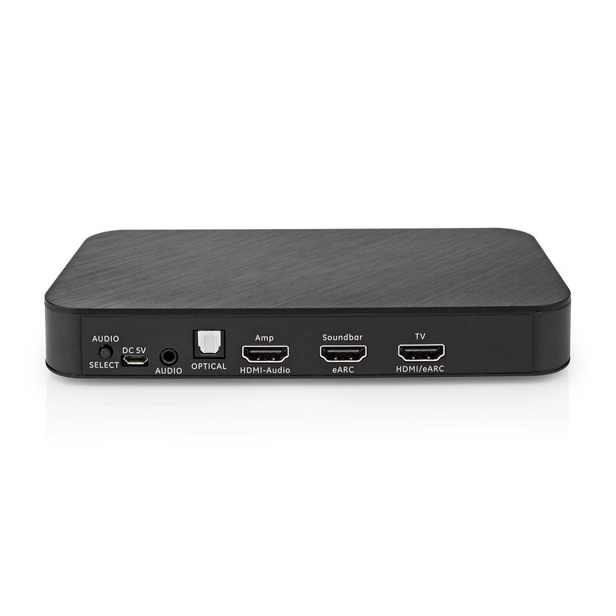 Digital Audio Converter | 2-Weg | Anschlüsse – Eingang: DC Power / 1x HDMI™ Eingang | Anschlüsse – Ausgang: 1x 3.5 mm / 1x TosLink / 3x HDMI™ Output | Automatisch / Druckknopf | Anthrazit