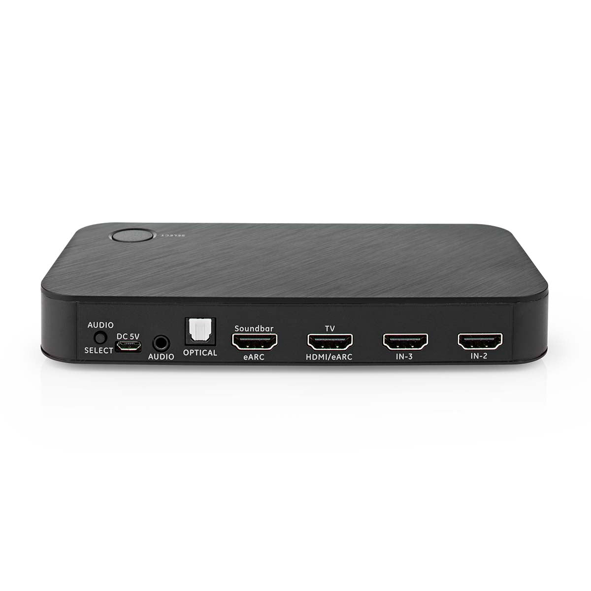 Digital Audio Converter | 2-Weg | Anschlüsse – Eingang: DC Power / 3x HDMI™ Eingang | Anschlüsse – Ausgang: 1x 3.5 mm / 1x TosLink / 2x HDMI™ Ausgang | Automatisch / Druckknopf | Anthrazit