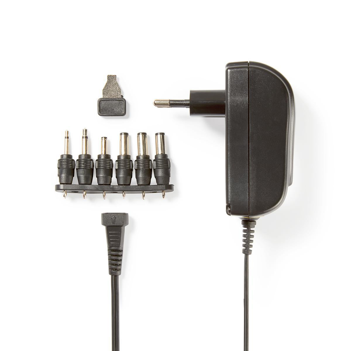 Universal-Netzteil | 18 W | 3 - 12 V DC | 1.80 m | 2.1 A | 6 plug(s) | Schwarz