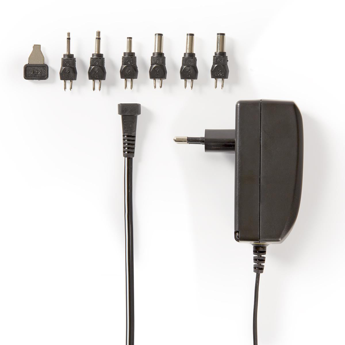 Universal-Netzteil | 24 W | 9 - 24 V DC | 1.80 m | 1.0 A - 1.5 A A | 6 plug(s) | Schwarz