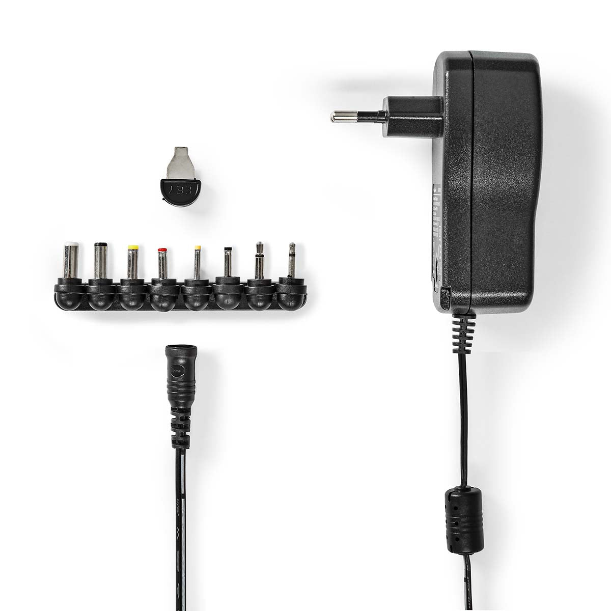 Universal-Netzteil | 18 W | 3 - 12 V DC | 1.10 m | 1.5 A | 8 plug(s) | Schwarz