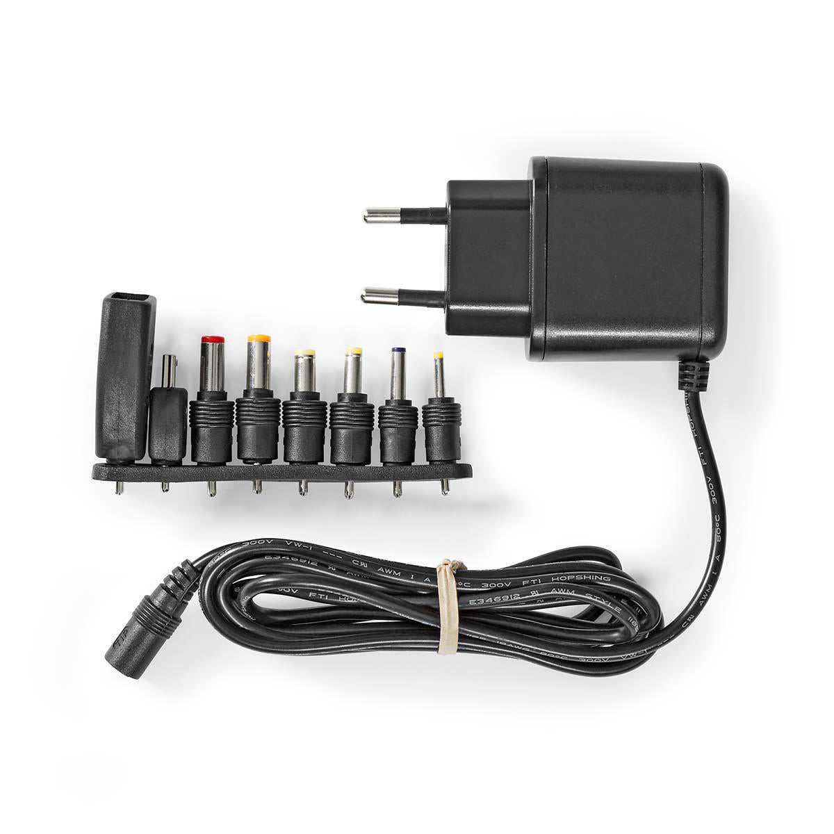 Universal-Netzteil | 12.5 W | 5 V DC | 1.60 m | 2.5 A | 8 plug(s) | Schwarz