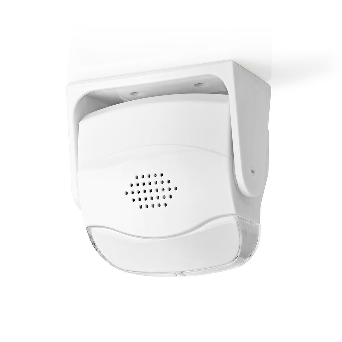 Bewegungsmelder Alarm | Batteriebetrieben | 3x AAA/LR03 | 80 dB | Detektorreichweite: 1.10 m | Detektorwinkel: 10 ° | Decke / Wand | Weiss