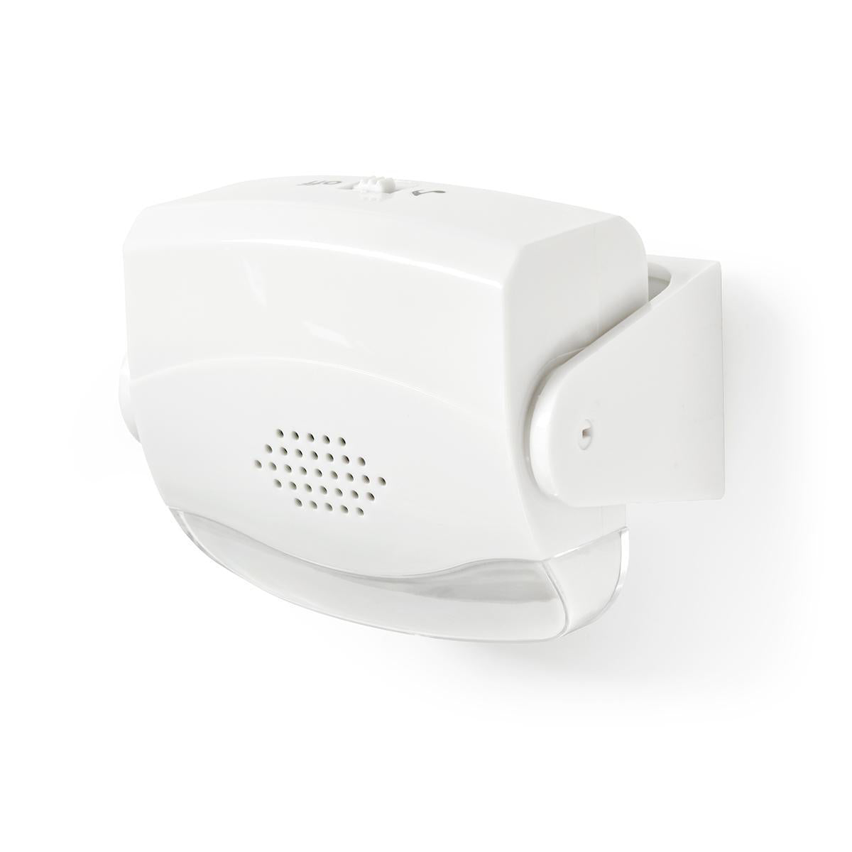 Bewegungsmelder Alarm | Batteriebetrieben | 3x AAA/LR03 | 80 dB | Detektorreichweite: 1.10 m | Detektorwinkel: 10 ° | Decke / Wand | Weiss