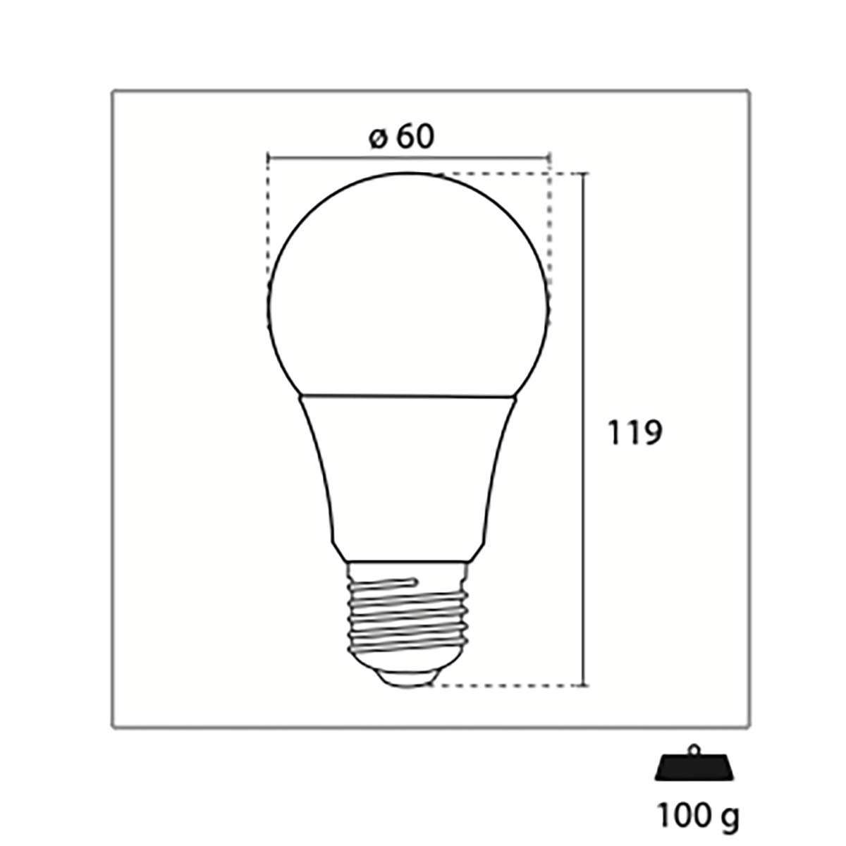 LED-Lampe E27 Glühbirne 12 W 1280 lm 3000 K