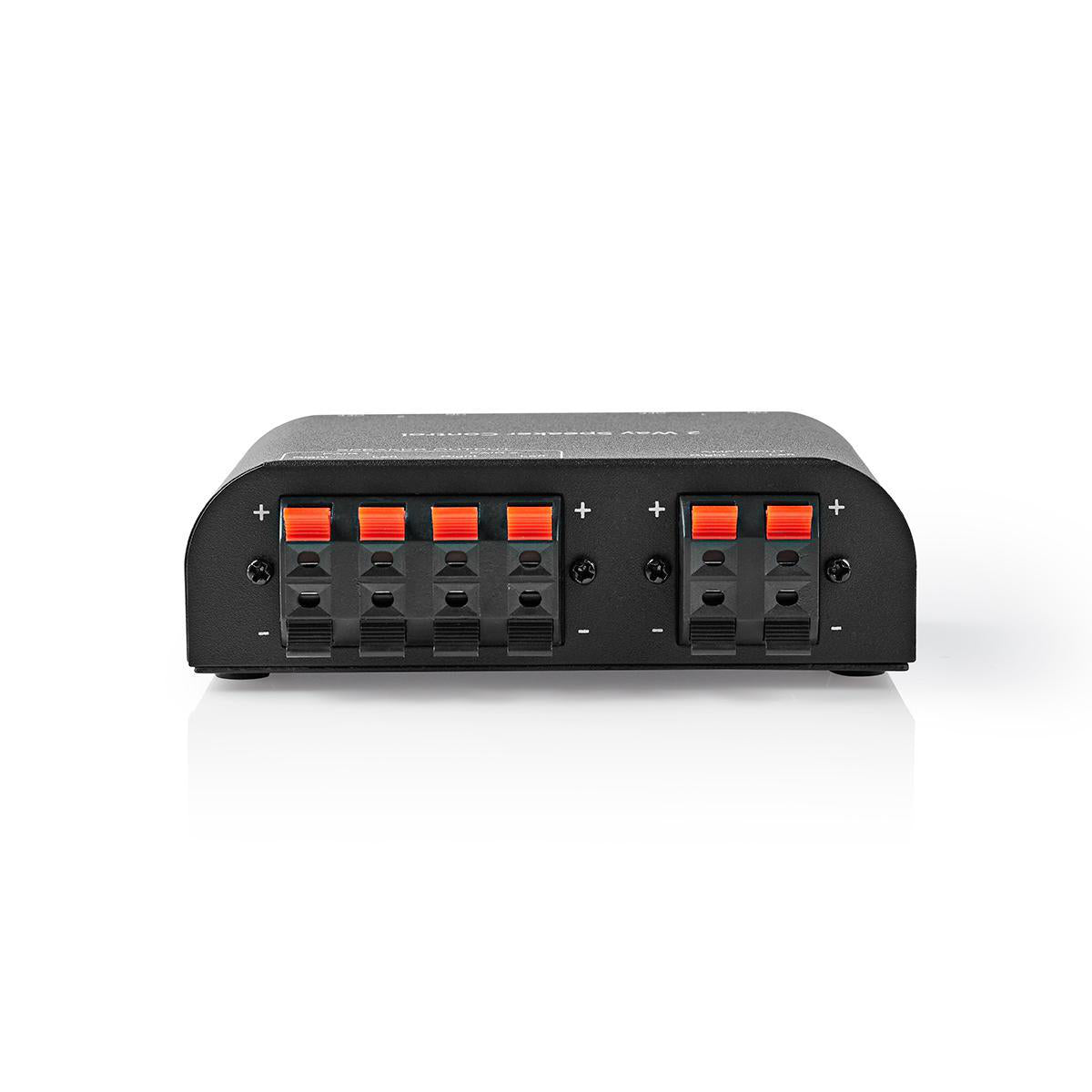 Lautsprecher Control Box | 2-Port port(s) | Anschlussklemmen | Lautsprecherimpedanz: 4-16 Ohm | Maximale Belastung pro Kanal: 150 W | Aluminium | Schwarz