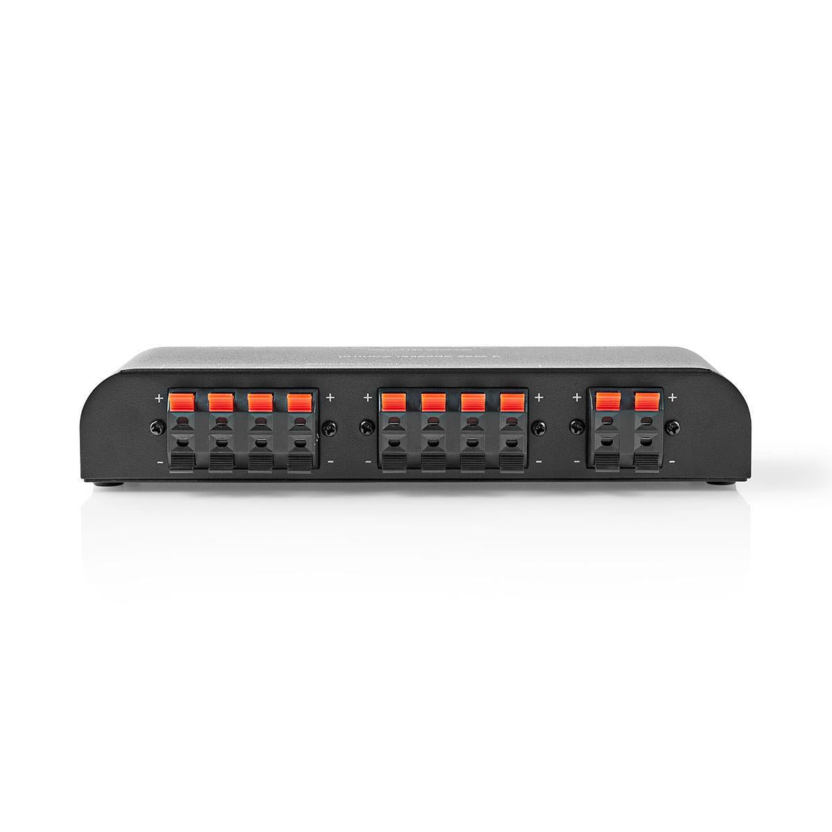 Lautsprecher Control Box | 4-Port port(s) | Anschlussklemmen | Lautsprecherimpedanz: 4-16 Ohm | Maximale Belastung pro Kanal: 200 W | Aluminium | Schwarz