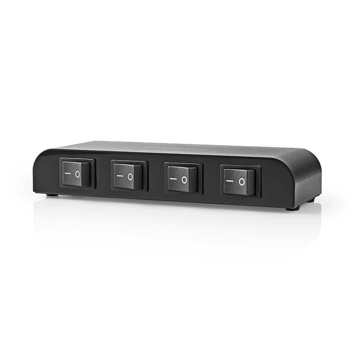 Lautsprecher Control Box | 4-Port port(s) | Anschlussklemmen | Lautsprecherimpedanz: 4-16 Ohm | Maximale Belastung pro Kanal: 200 W | Aluminium | Schwarz