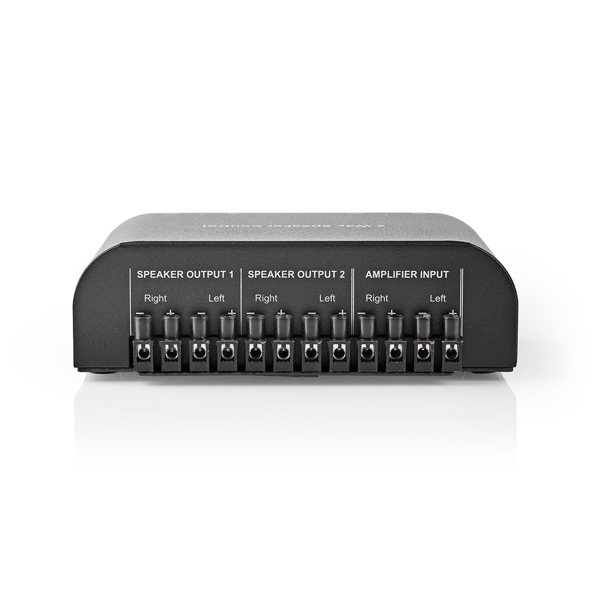 Lautsprecher Control Box | 2-Port port(s) | Klemmschrauben | Lautsprecherimpedanz: 4-16 Ohm | Maximale Belastung pro Kanal: 150 W | Aluminium | Schwarz