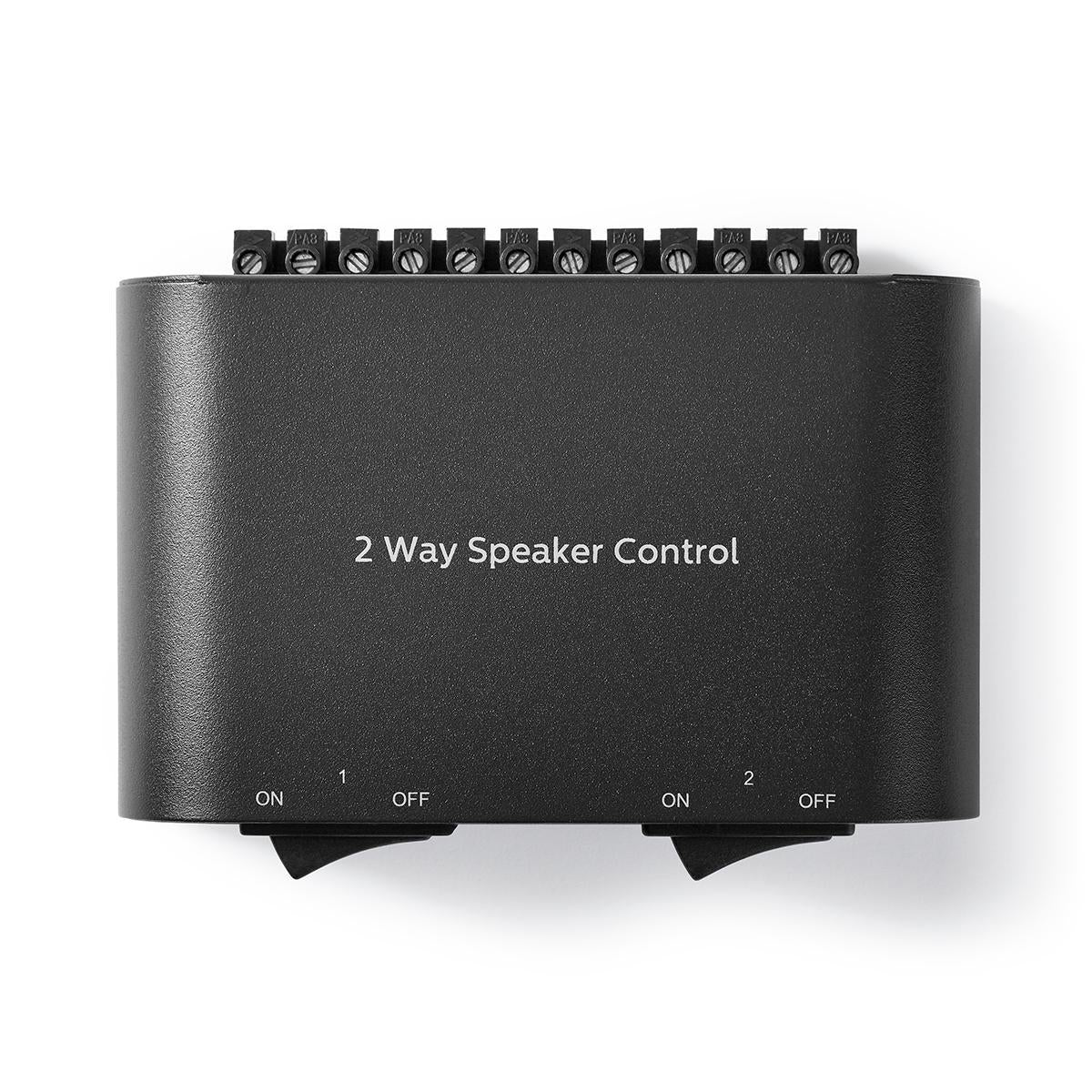 Lautsprecher Control Box | 2-Port port(s) | Klemmschrauben | Lautsprecherimpedanz: 4-16 Ohm | Maximale Belastung pro Kanal: 150 W | Aluminium | Schwarz