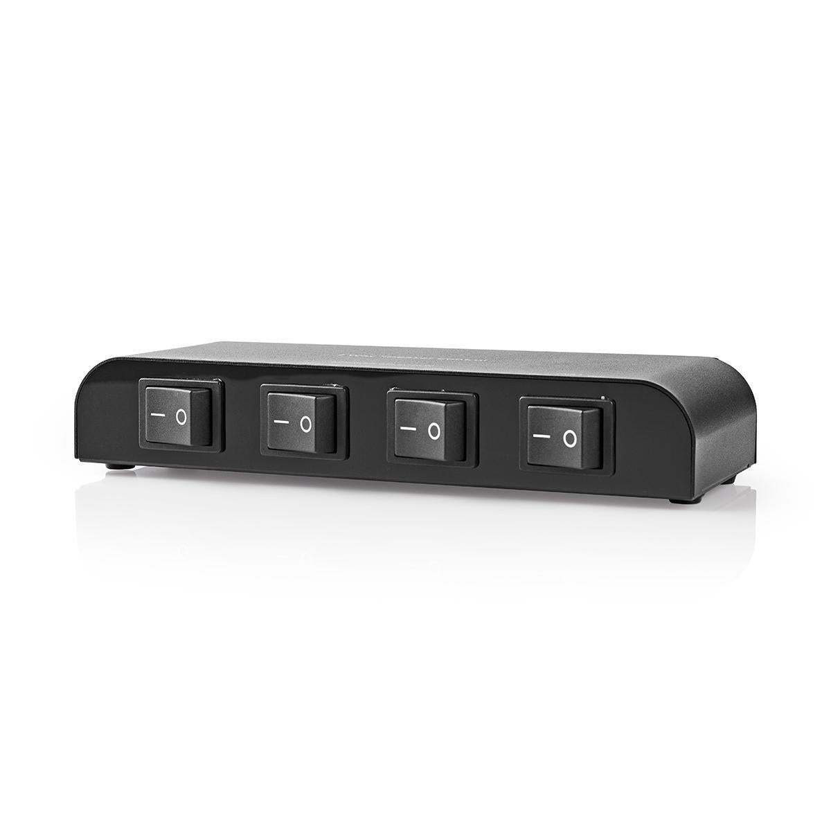 Lautsprecher Control Box | 4-Port port(s) | Klemmschrauben | Lautsprecherimpedanz: 4-16 Ohm | Maximale Belastung pro Kanal: 200 W | Aluminium | Schwarz