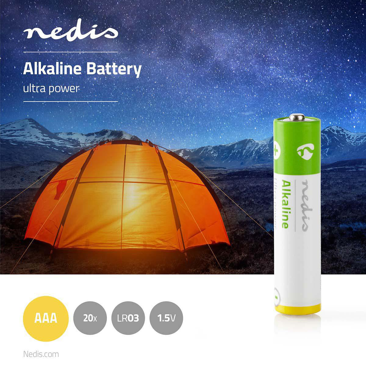 Alkaline Batterie AAA | 1.5 V DC | 20-Pack