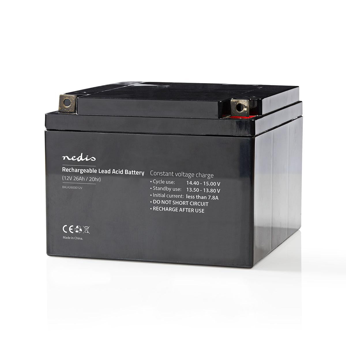 Wiederaufladbare Blei-Säure-Batterie | Bleisäure | Wiederaufladbar | 12 V | 26000 mAh