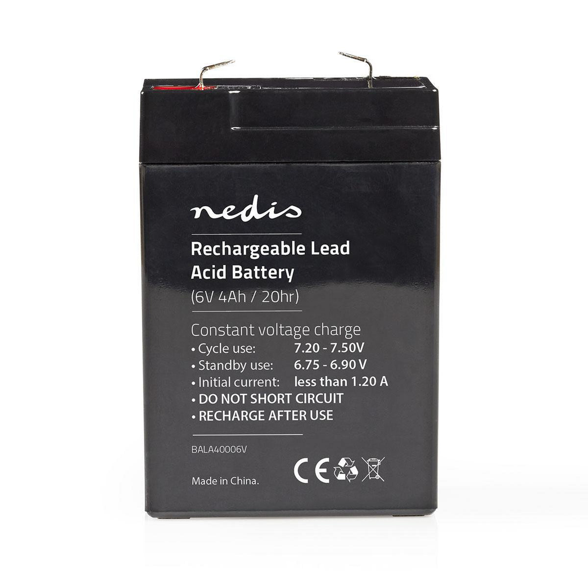 Wiederaufladbare Blei-Säure-Batterie | Bleisäure | Wiederaufladbar | 6 V | 4000 mAh