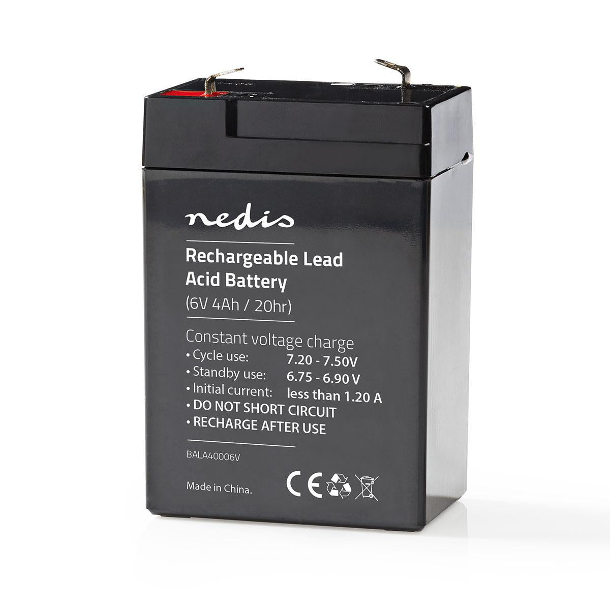 Wiederaufladbare Blei-Säure-Batterie | Bleisäure | Wiederaufladbar | 6 V | 4000 mAh