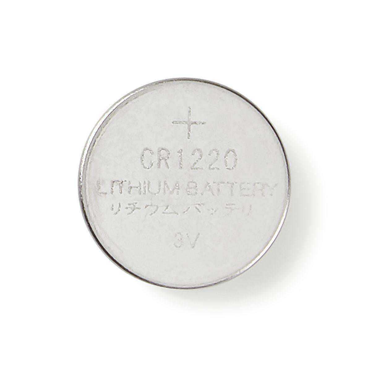 Lithium-Knopfzelle CR1220 | 3 V DC | 5-Blister | Silber