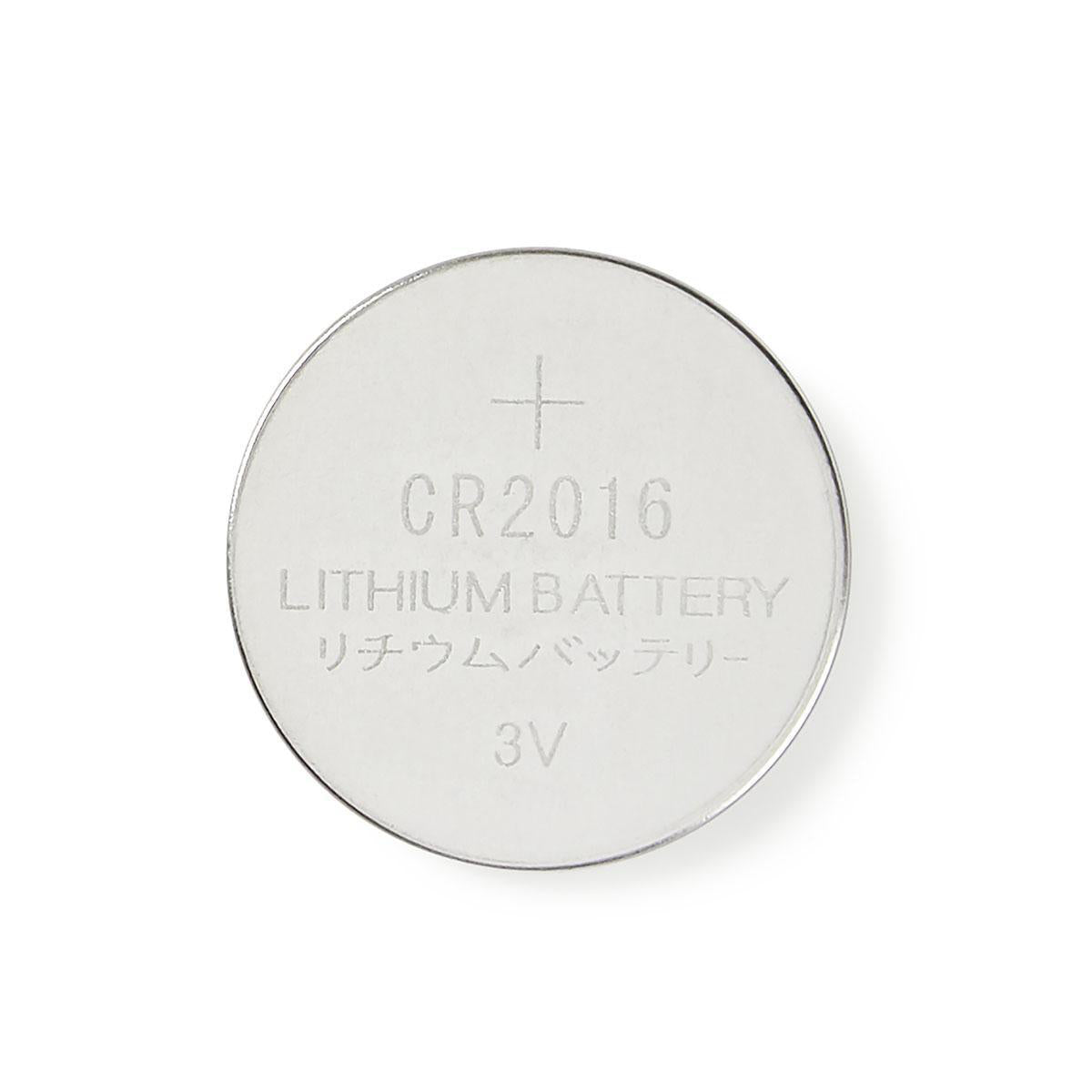 Lithium-Knopfzelle CR2016 | 3 V DC | 5-Blister | Silber