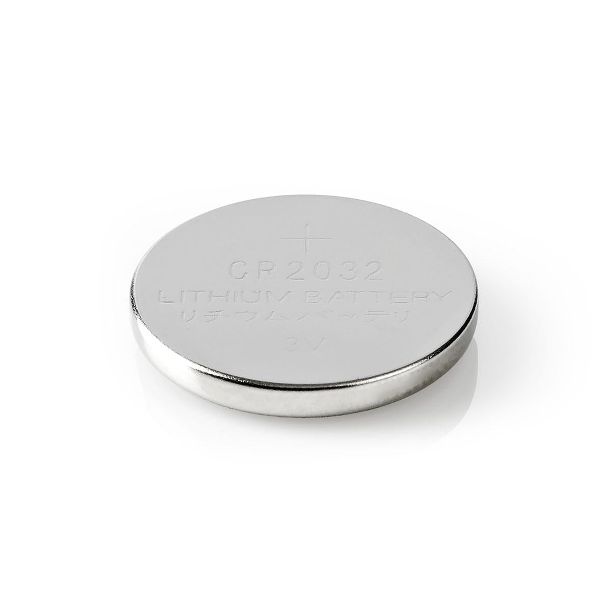 Lithium-Knopfzellenbatterie CR2032 | 3 V DC | 5-Blister | Silber