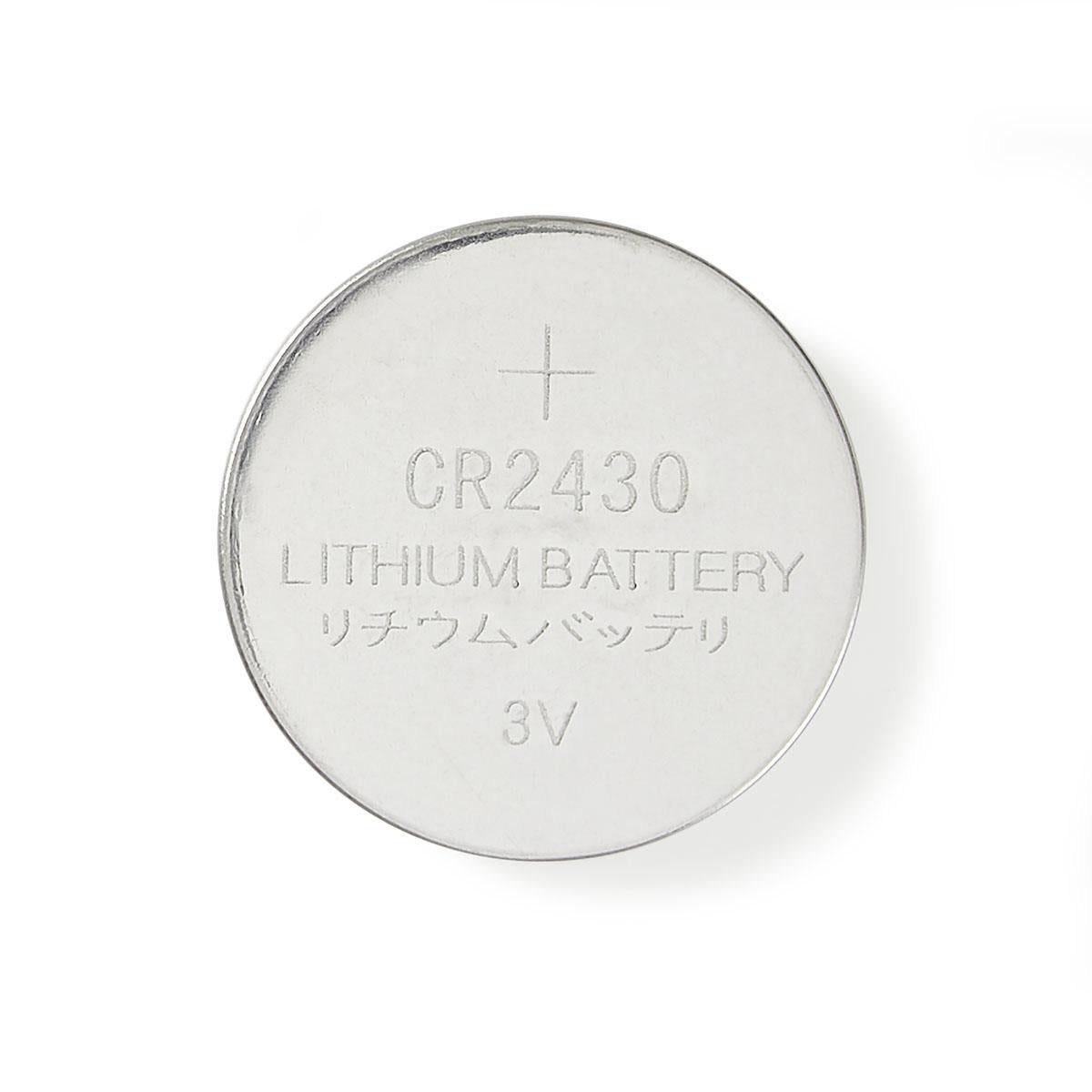 Lithium-Knopfzelle CR2430 | 3 V DC | 5-Blister | Silber